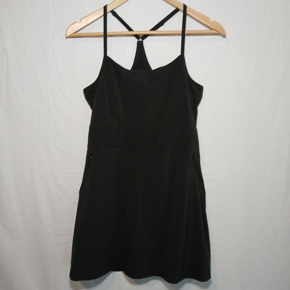 Calia Pure Black Energize Exercise Dress Size‎ XS Racerback Bra Shorts Tennis - Picture 1 of 11